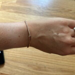 Rose gold diamond bracelet